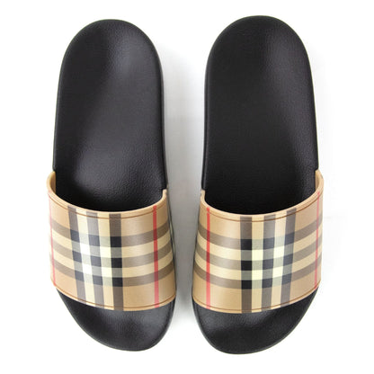 Burberry Vintage Check Slides Archive Beige