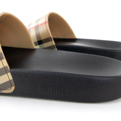 Burberry Vintage Check Slides Archive Beige