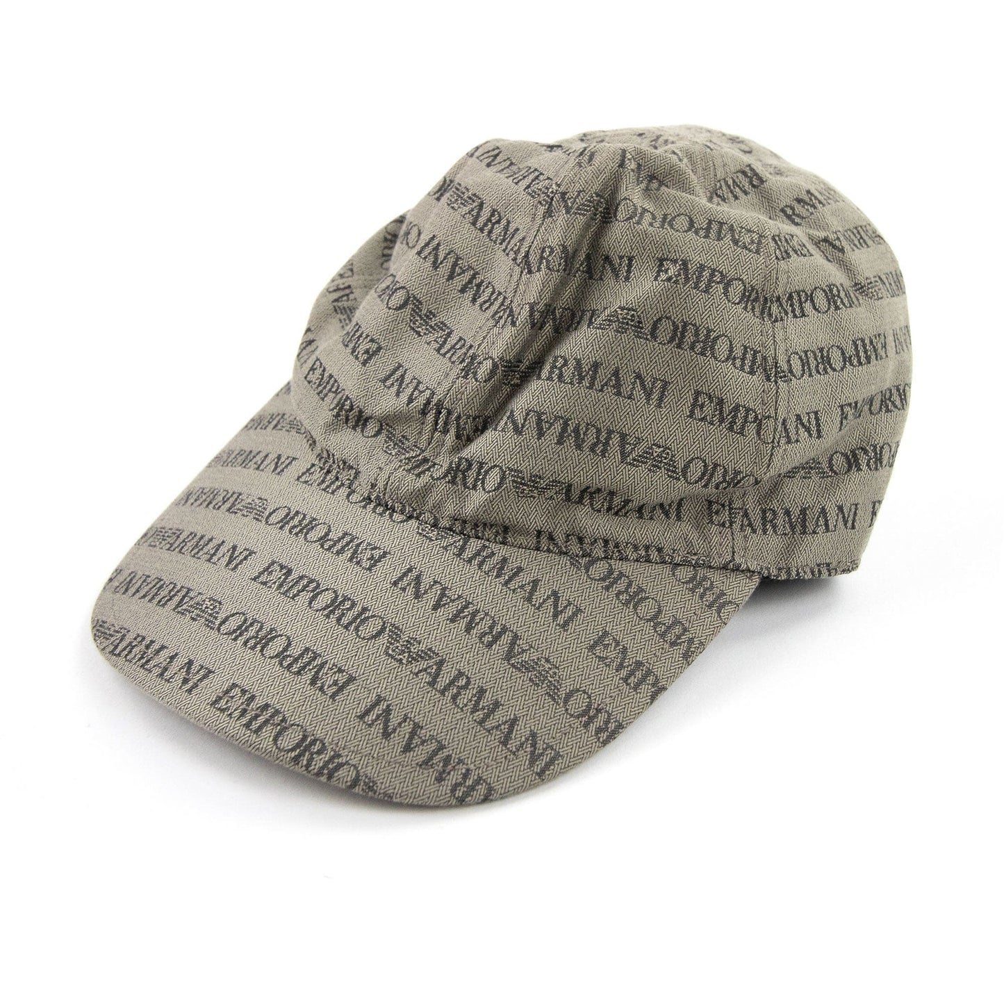 Emporio Armani All Over Logo Cap Beige