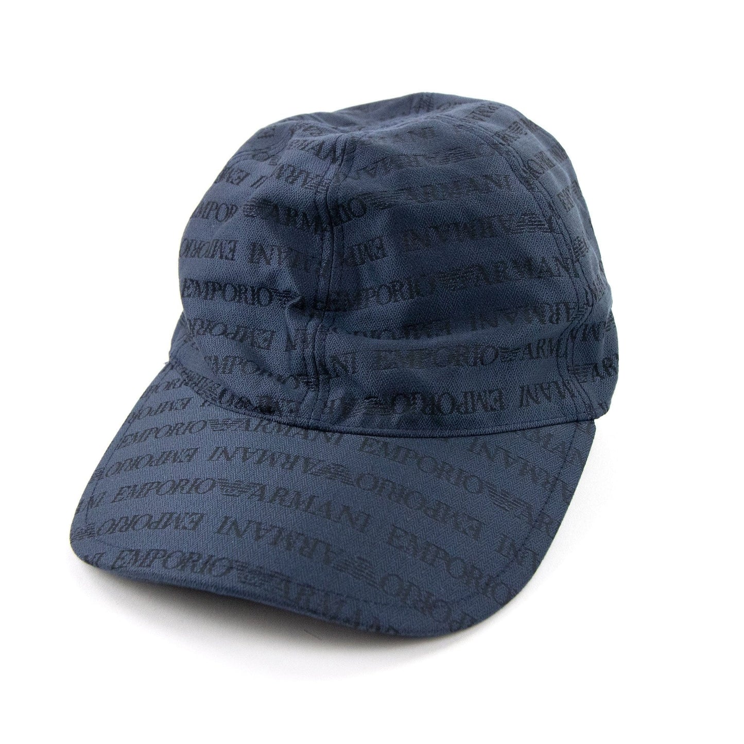 Emporio Armani All Over Logo Cap Navy