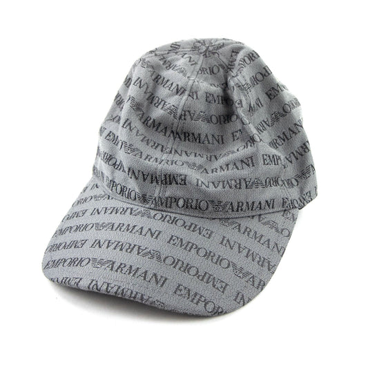Emporio Armani All Over Logo Cap Grey