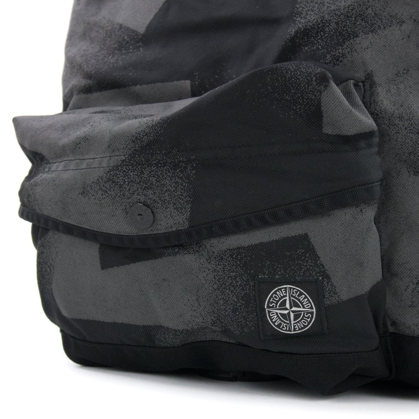 Stone Island Junior 90364 S.I. Dazzle Reflective Camouflage On Worsted Black V0029