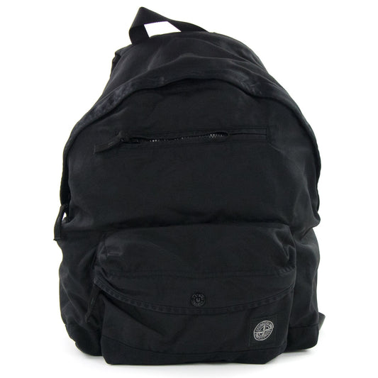 Stone Island Junior 90362 Worsted Nylon Watro Black V0029