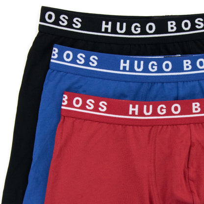 Hugo Boss Three Pack Of Stretch Cotton Boxer Multi
