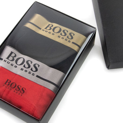 Hugo Boss 2 Pack Trunks Black & Red