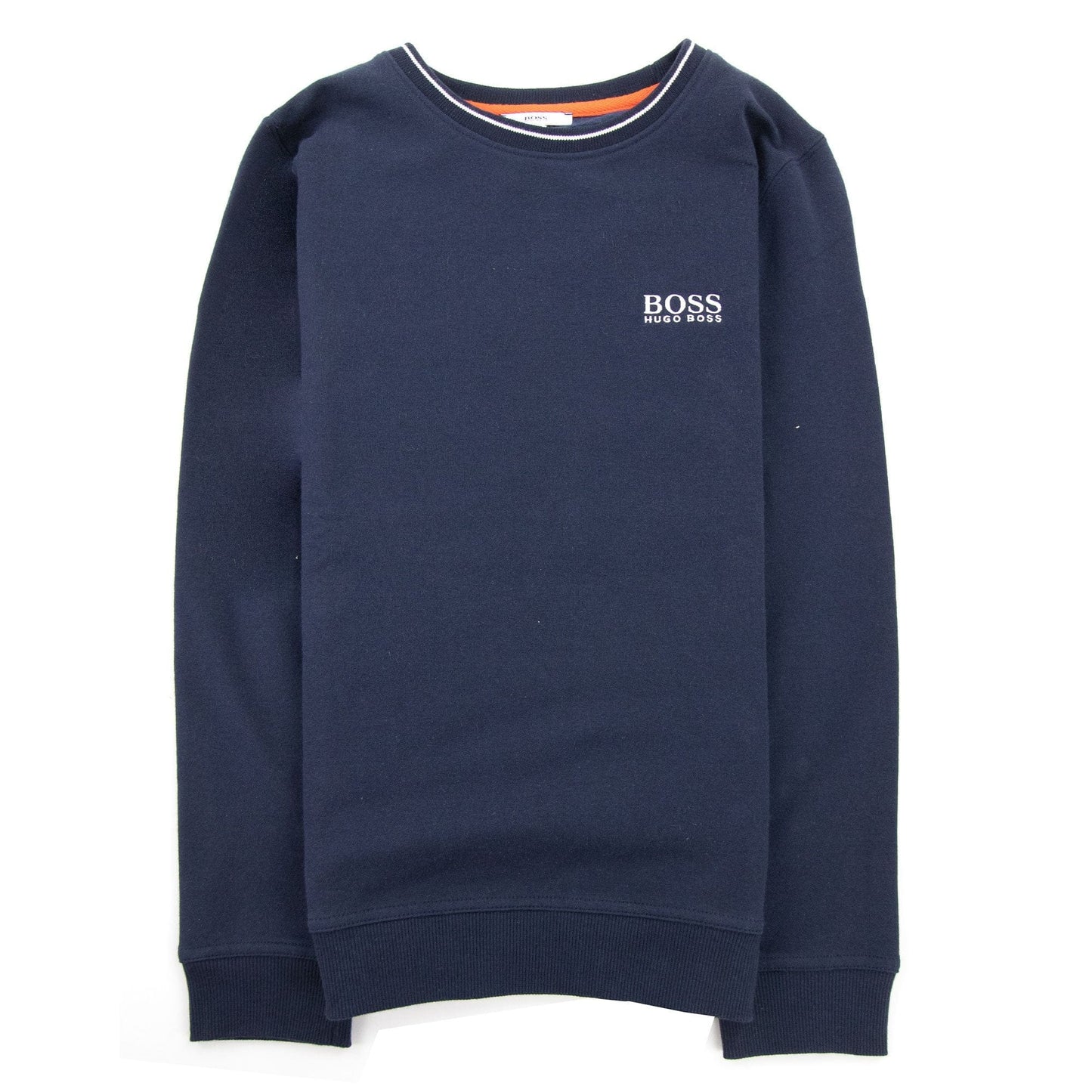 Hugo Boss Kids Logo Crew Neck Sweatshirt Navy