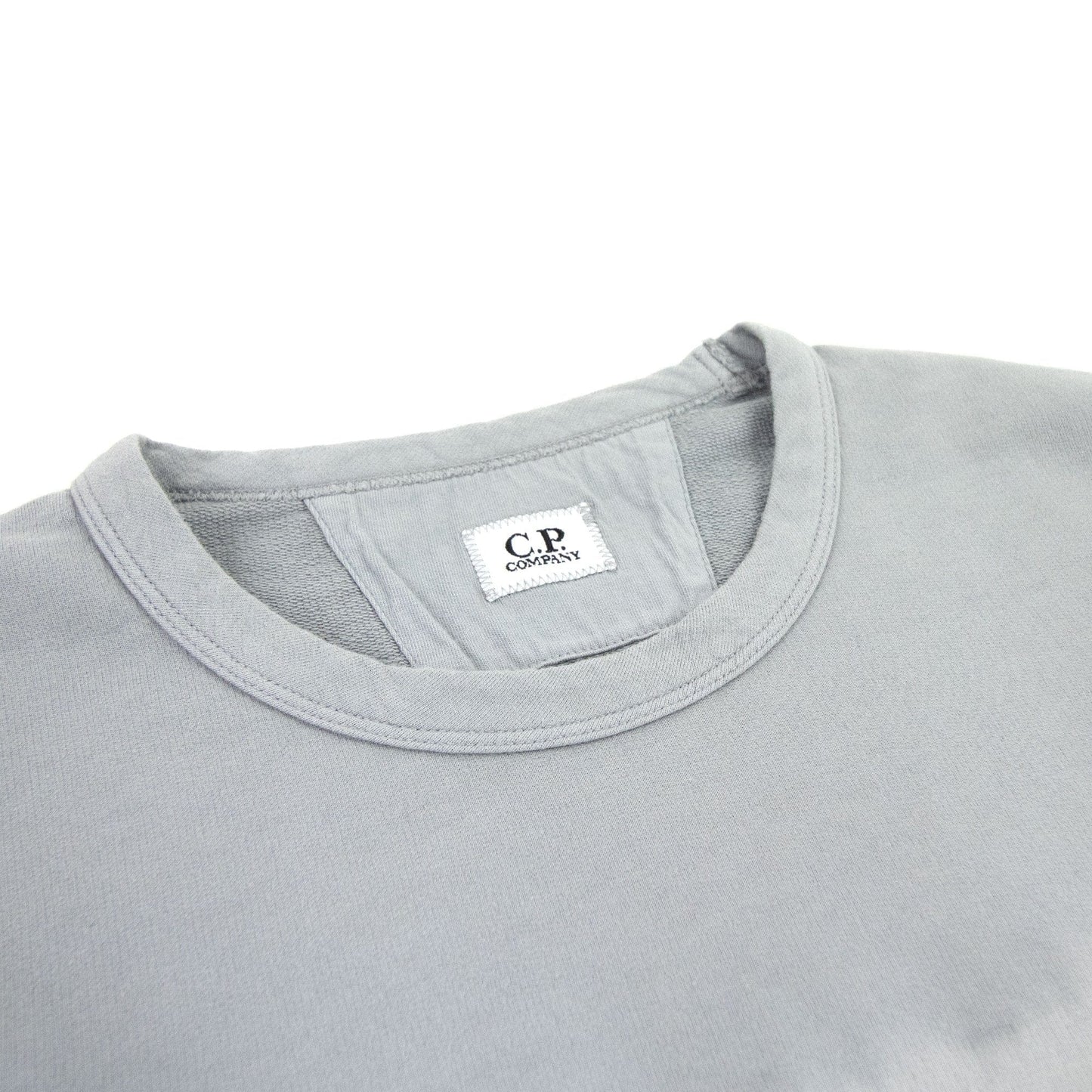 CP Company Light Fleece Tie-dye Logo Sweatshirt Griffin Grey 937