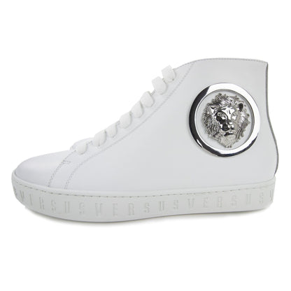 Versace Versus Lion Head High Top Sneaker White
