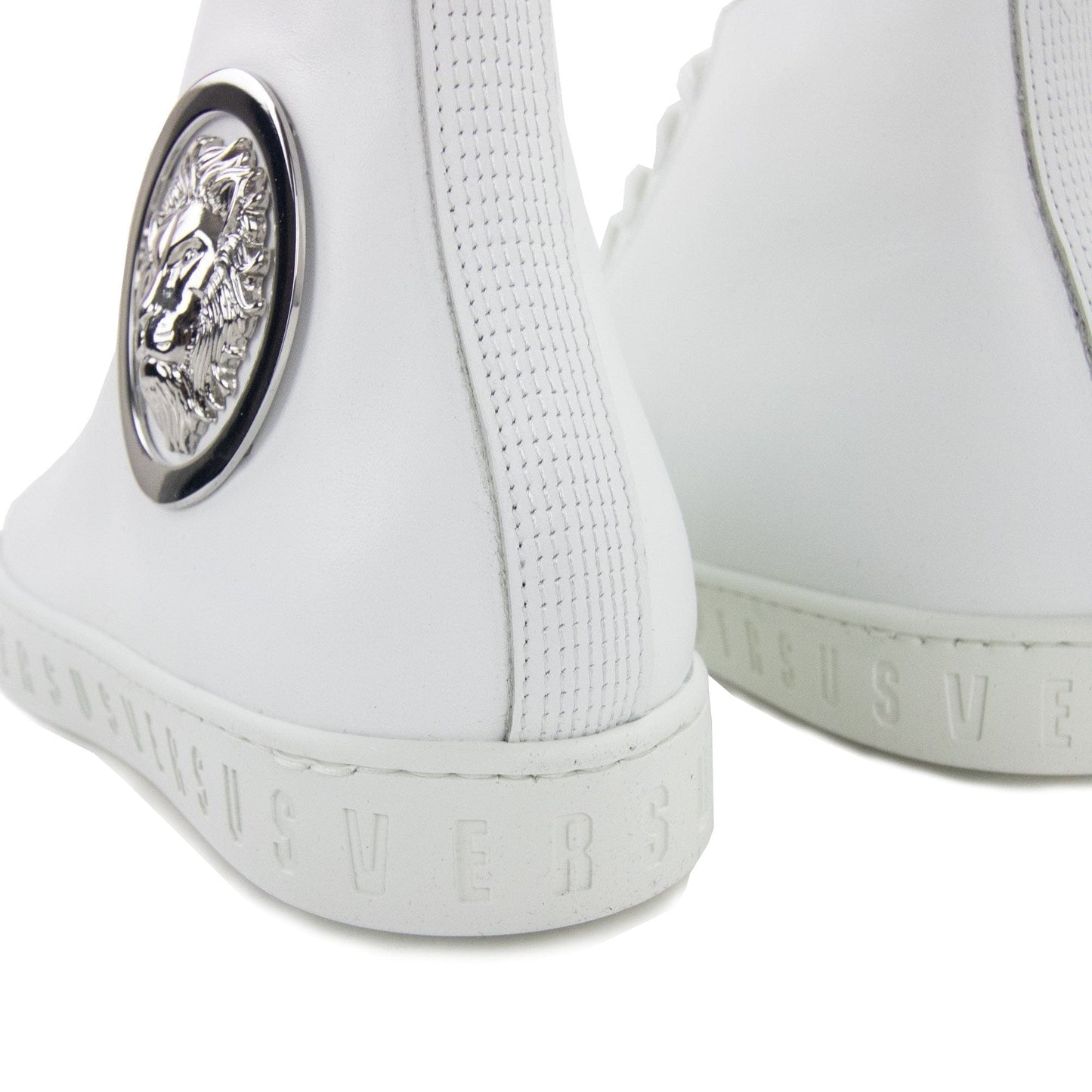 Versace Versus Lion Head High Top Sneaker White