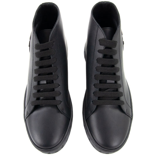 Versace Versus Lion Head High Top Sneaker Black