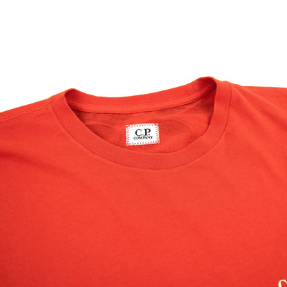 Cp Company Reverse Google Print T-shirt Fiery Red 455