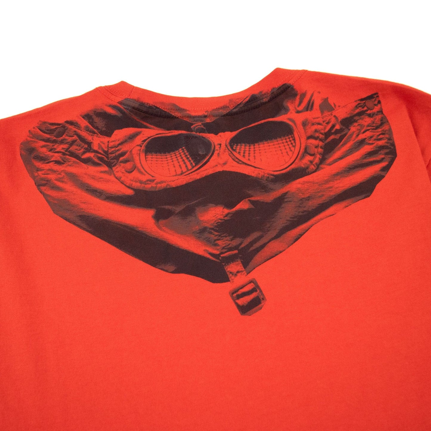 Cp Company Reverse Google Print T-shirt Fiery Red 455