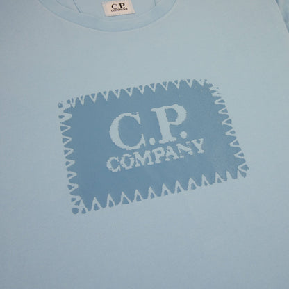 Cp Company Patch Logo T-shirt Sky Blue 832