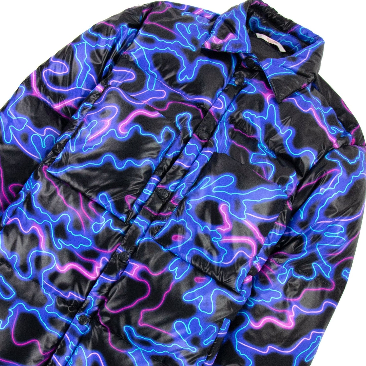 Valentino Neon Padded Jacket Neon Camo N36