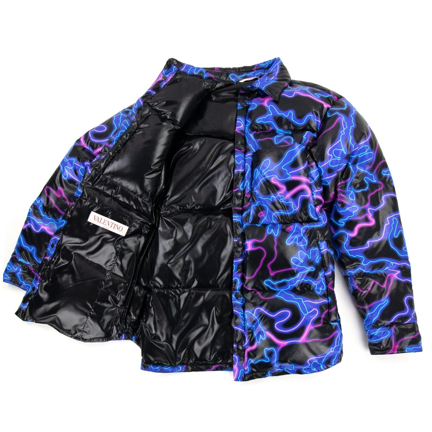 Valentino Neon Padded Jacket Neon Camo N36