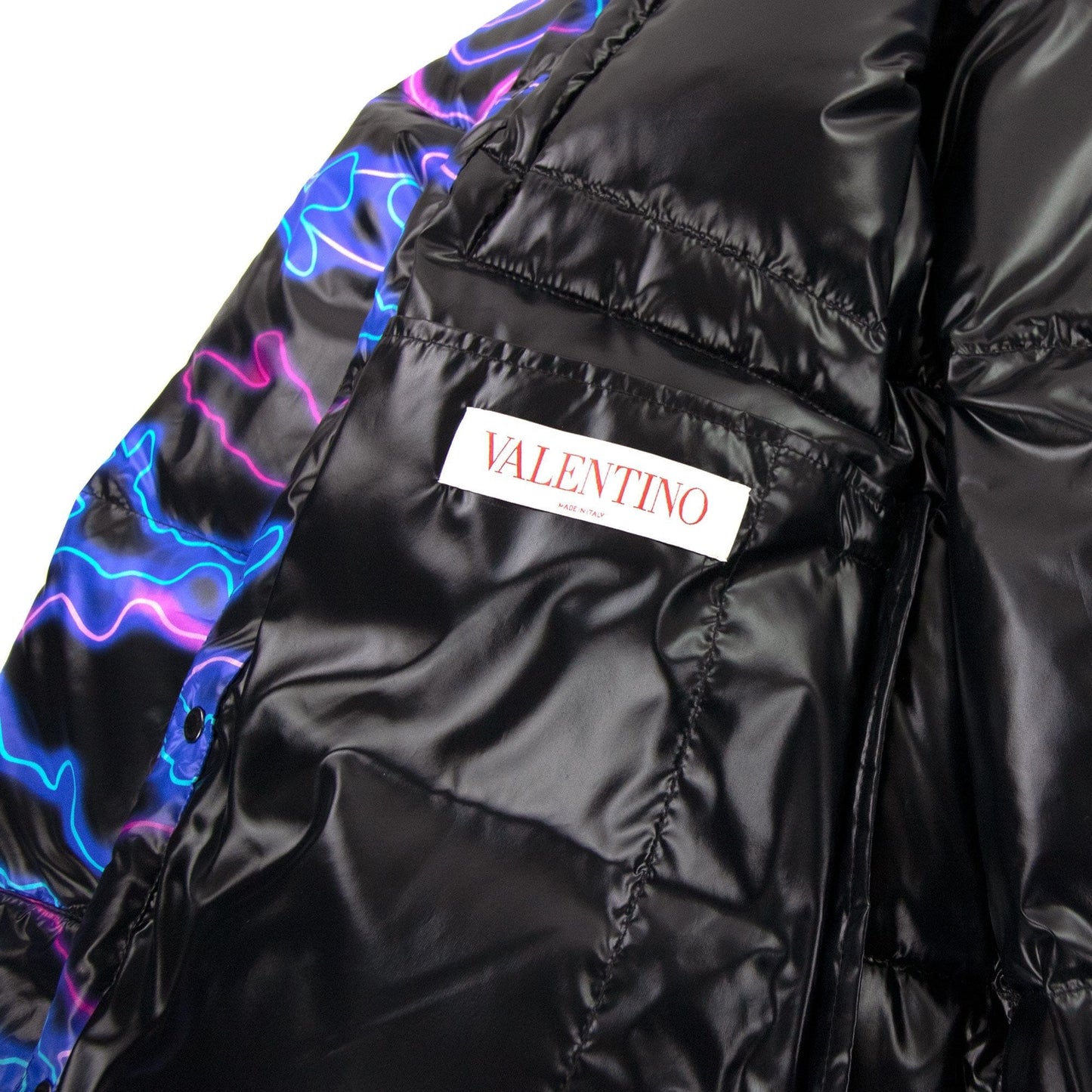 Valentino Neon Padded Jacket Neon Camo N36