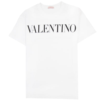 Valentino Logo Oversized T Shirt White A01