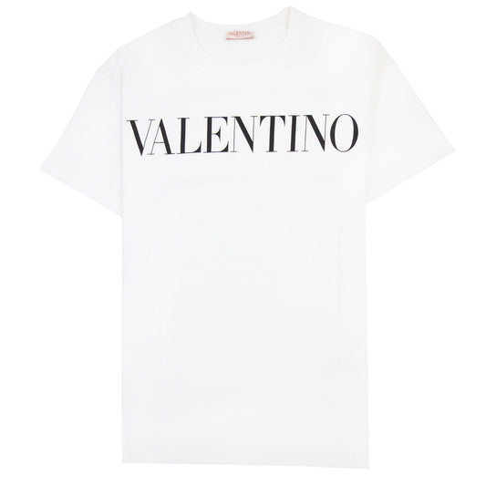 Valentino Logo Oversized T Shirt White A01