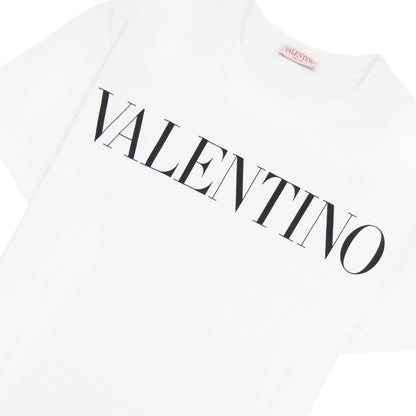Valentino Logo Oversized T Shirt White A01