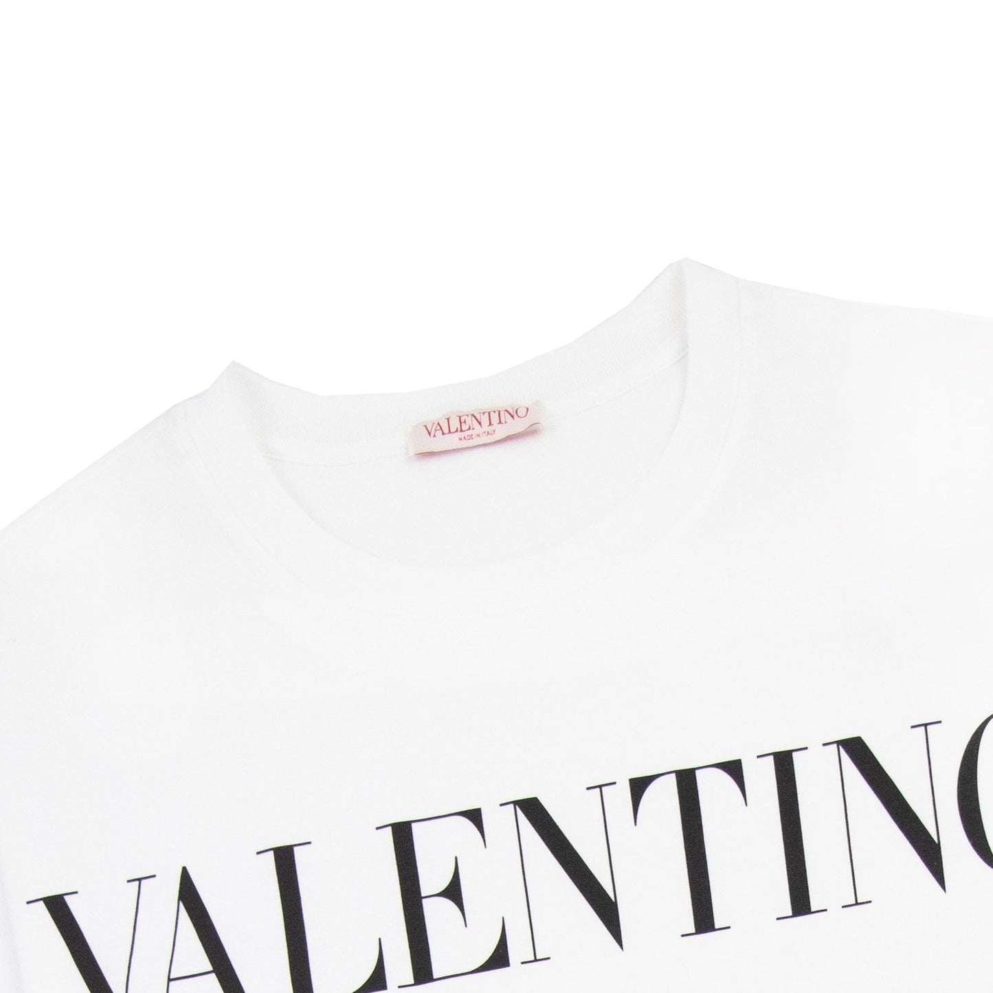 Valentino Logo Oversized T Shirt White A01