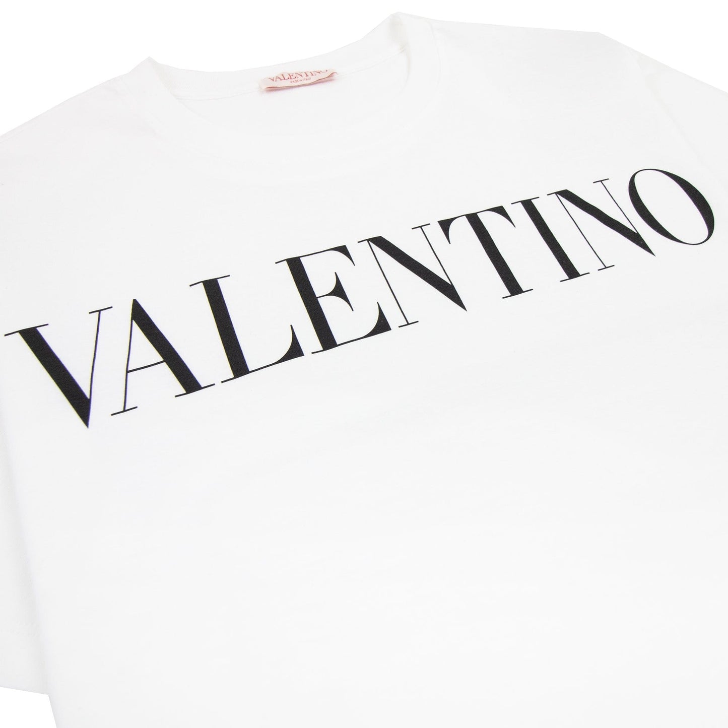 Valentino Logo Oversized T Shirt White A01