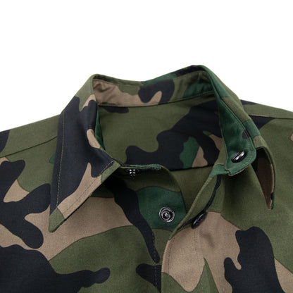 Valentino Camouflage Overshirt With Valentino Print Military Green