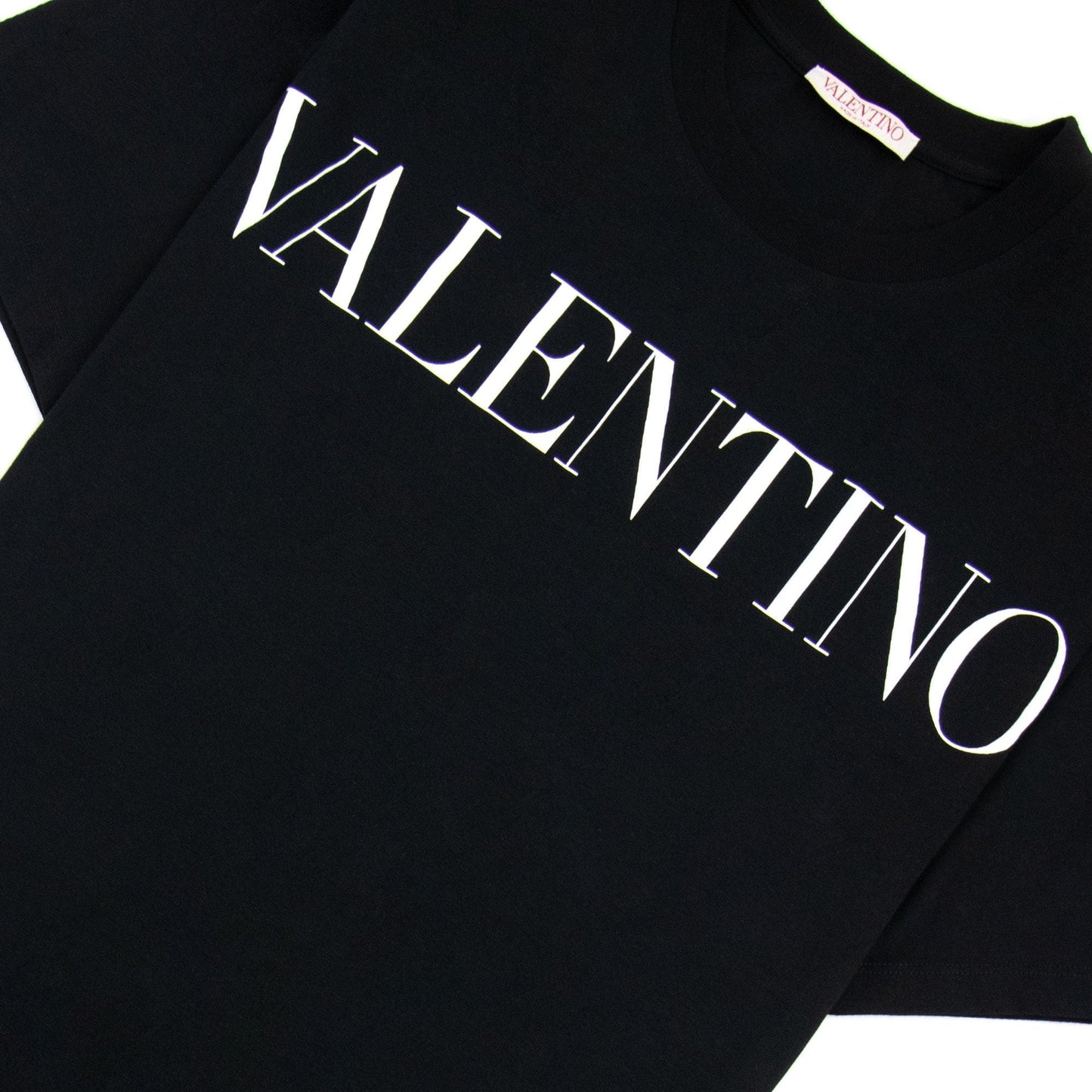 Valentino Logo Oversized T Shirt Black 0ni