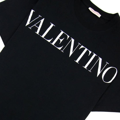 Valentino Logo Oversized T Shirt Black 0ni