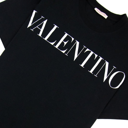 Valentino Logo Oversized T Shirt Black 0ni