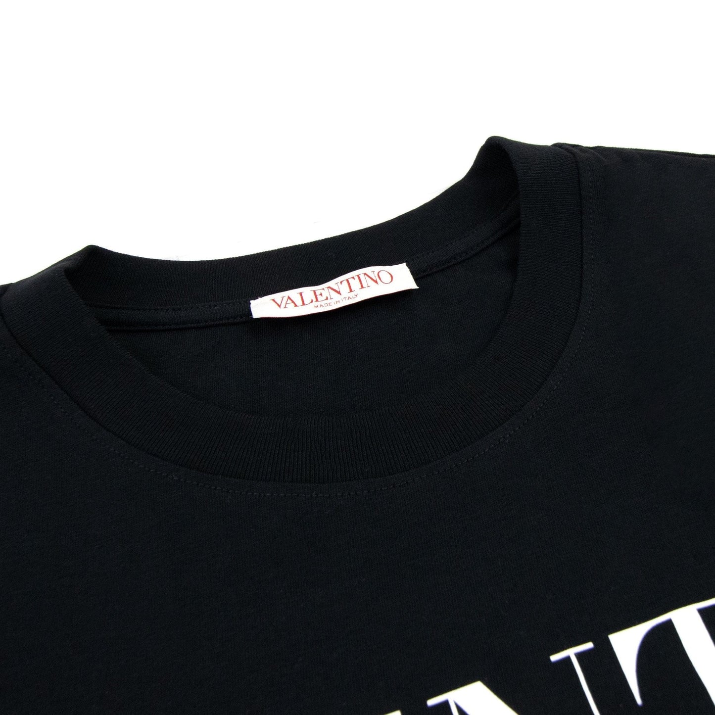 Valentino Logo Oversized T Shirt Black 0ni