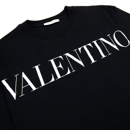 Valentino Logo Oversized T Shirt Black 0ni