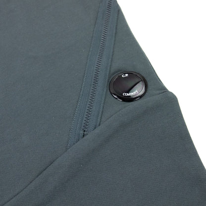 Cp Company Diagonal Raised Fleece Tapered Sweatpants Dark Shadow Grey 978