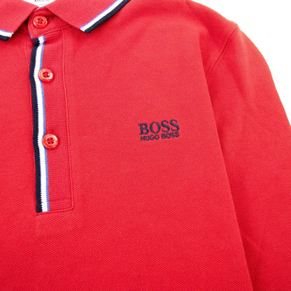 Hugo Boss Kids Twin Tipped L/s Polo Red