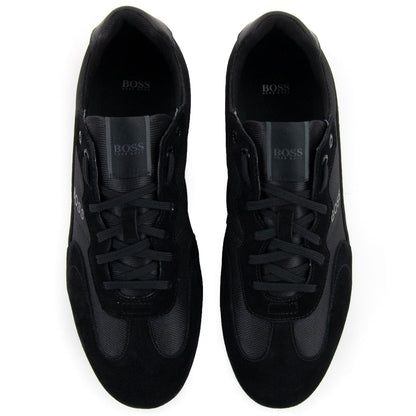 Hugo Boss Rusham Logo Detail Low Top Trainer Black 005