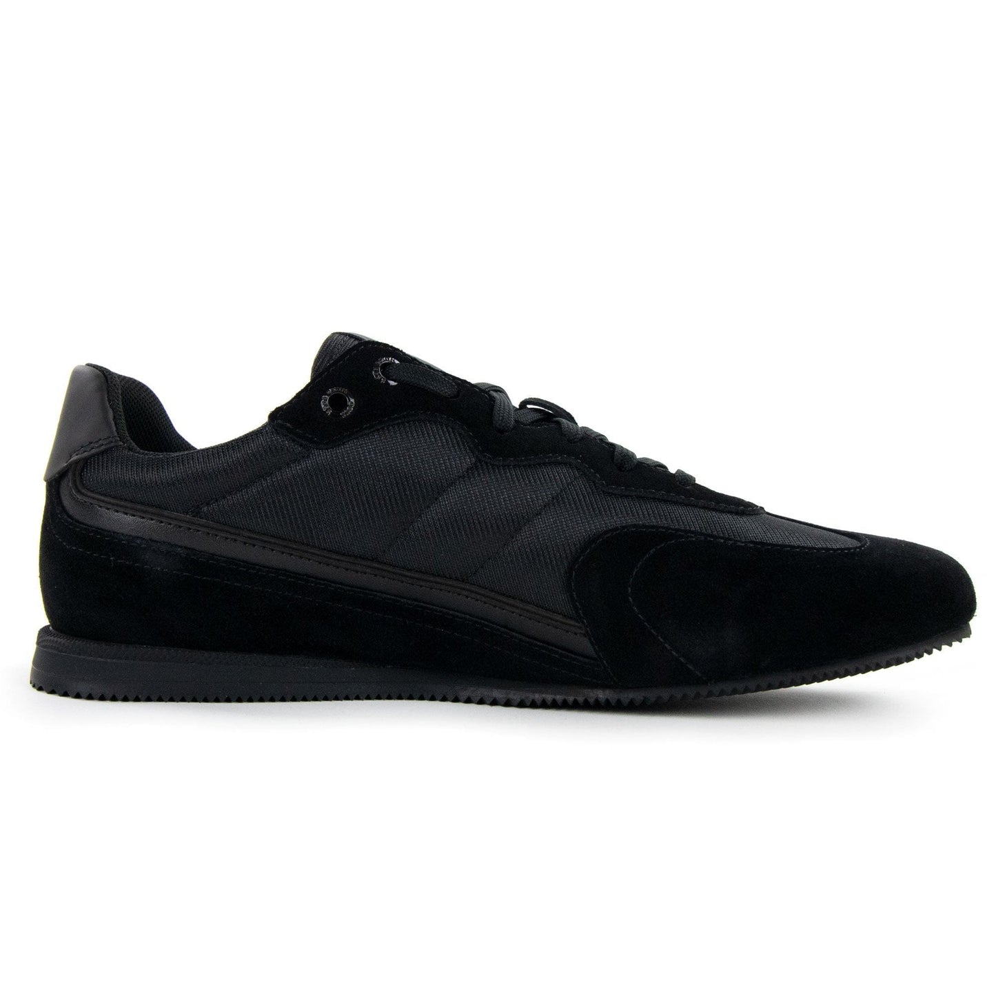 Hugo Boss Rusham Logo Detail Low Top Trainer Black 005