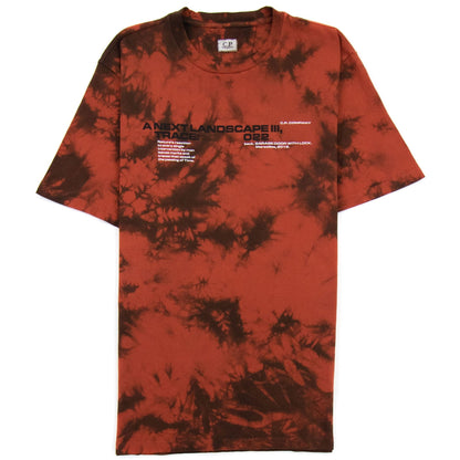 Cp Company 24/1 Jersey Treated Next Landscape T-shirt Red T01