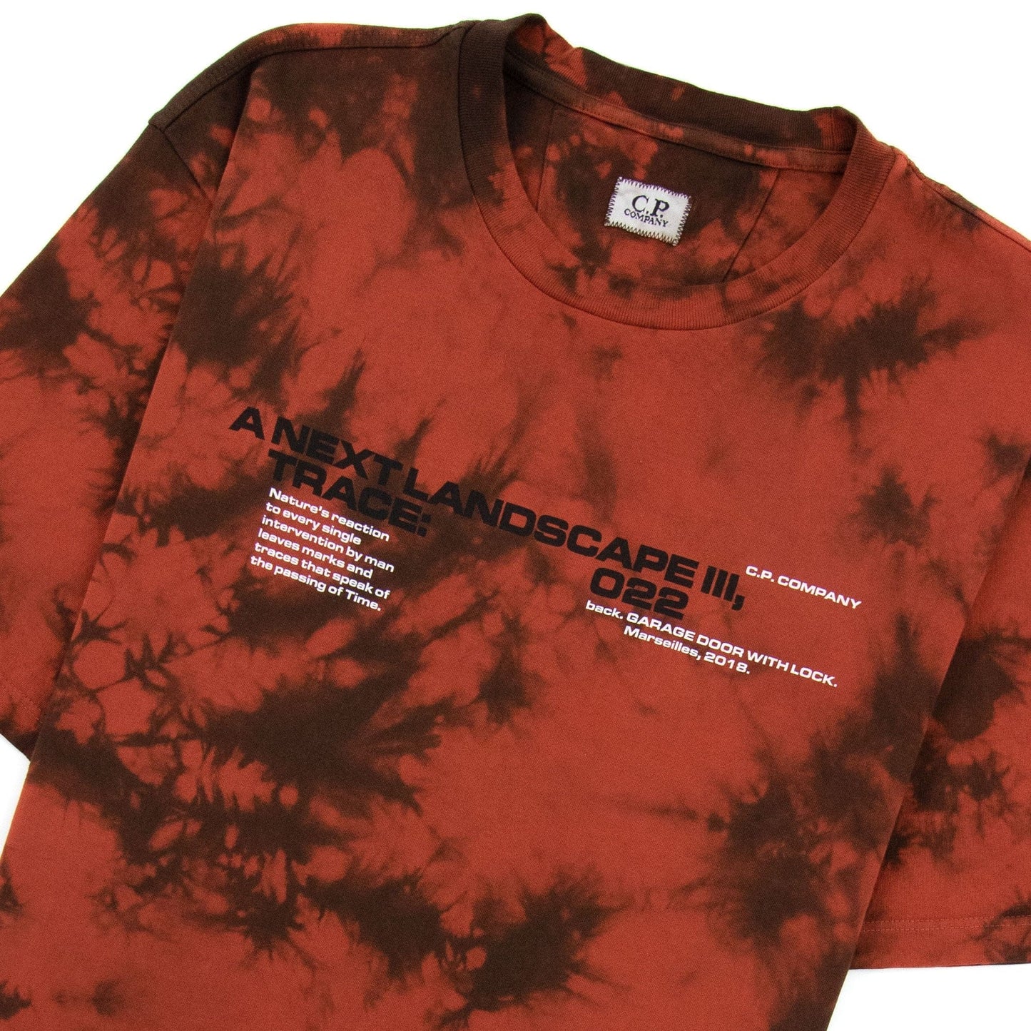 Cp Company 24/1 Jersey Treated Next Landscape T-shirt Red T01