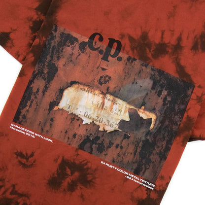 Cp Company 24/1 Jersey Treated Next Landscape T-shirt Red T01