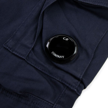 Cp Company Bermuda Cargo Stretch Sateen Shorts Navy 888