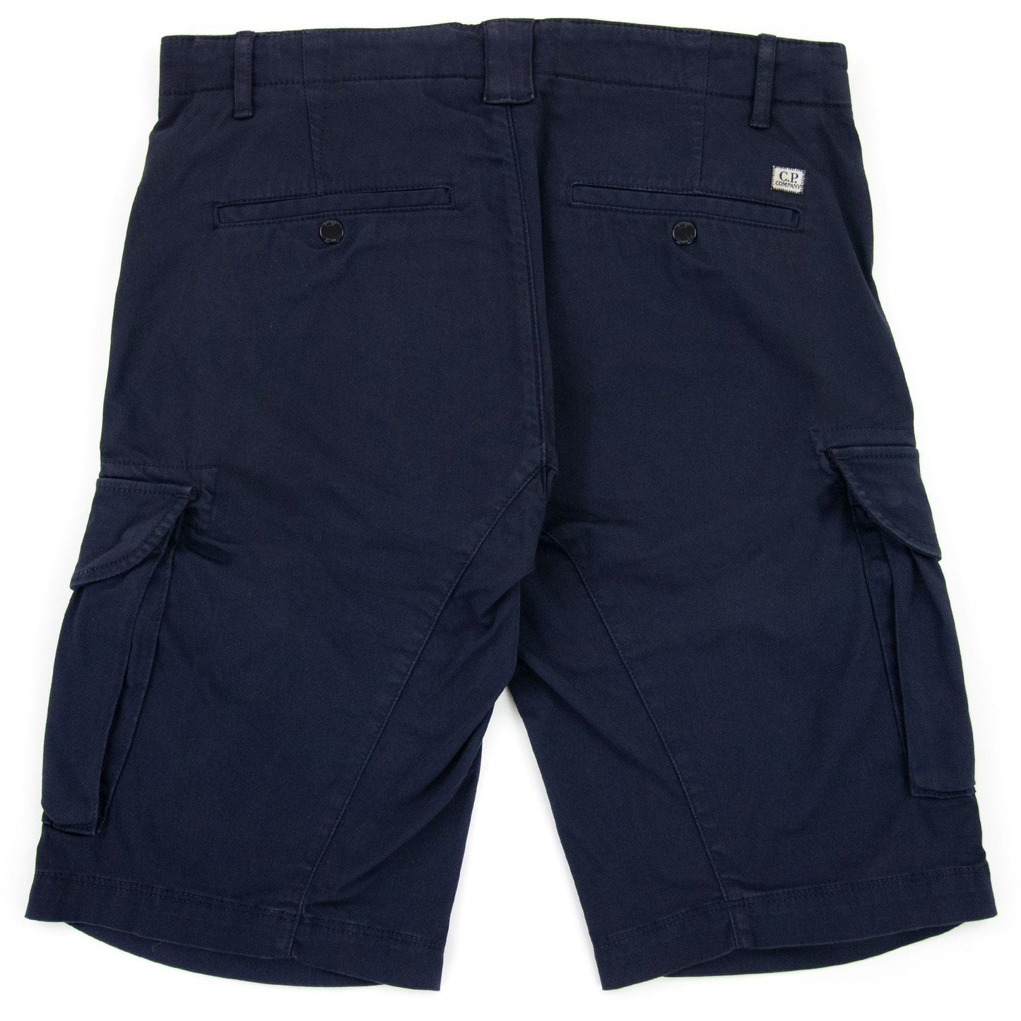 Cp Company Bermuda Cargo Stretch Sateen Shorts Navy 888
