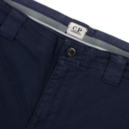 Cp Company Bermuda Cargo Stretch Sateen Shorts Navy 888