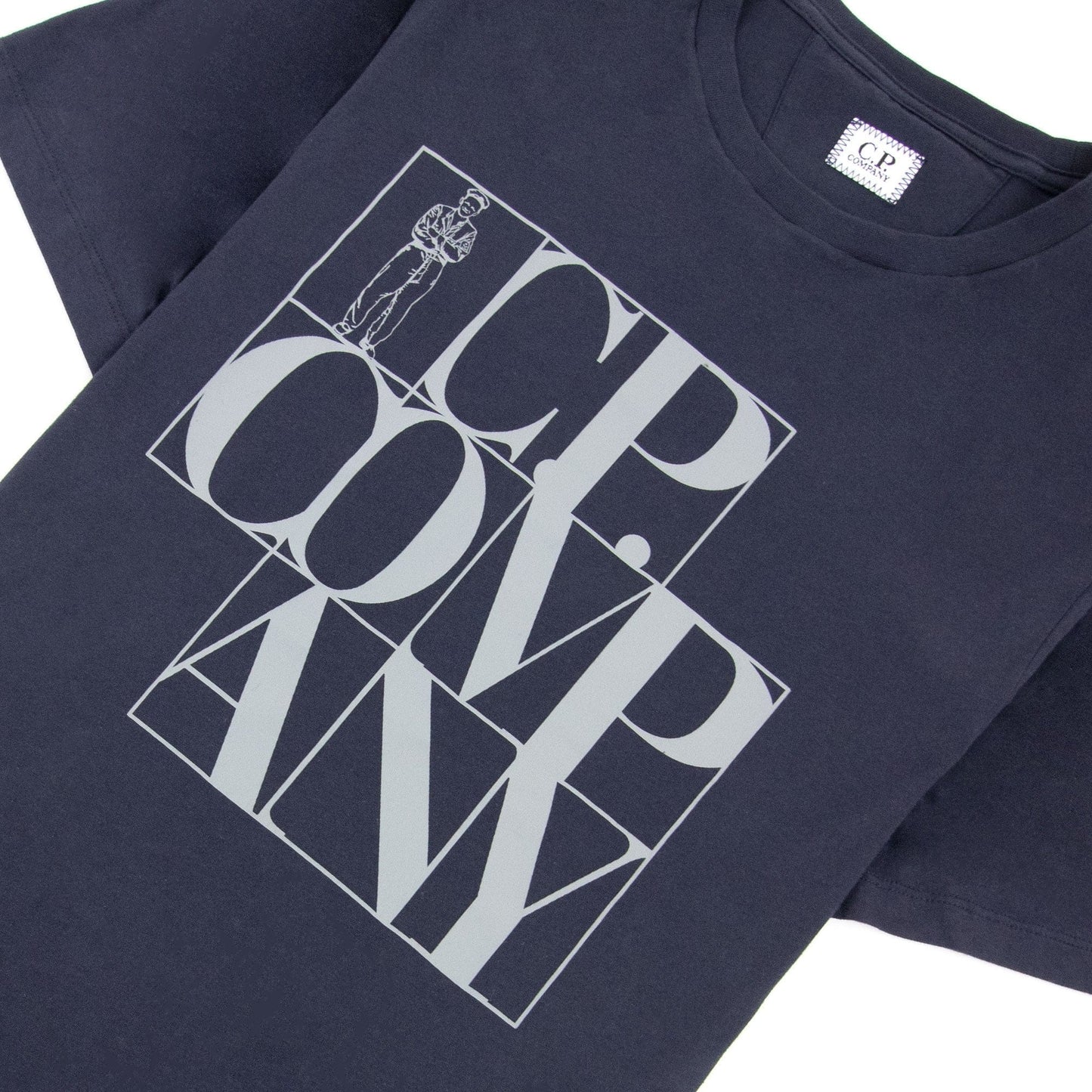 Cp Company C.p Block Man Tshirt Navy 888