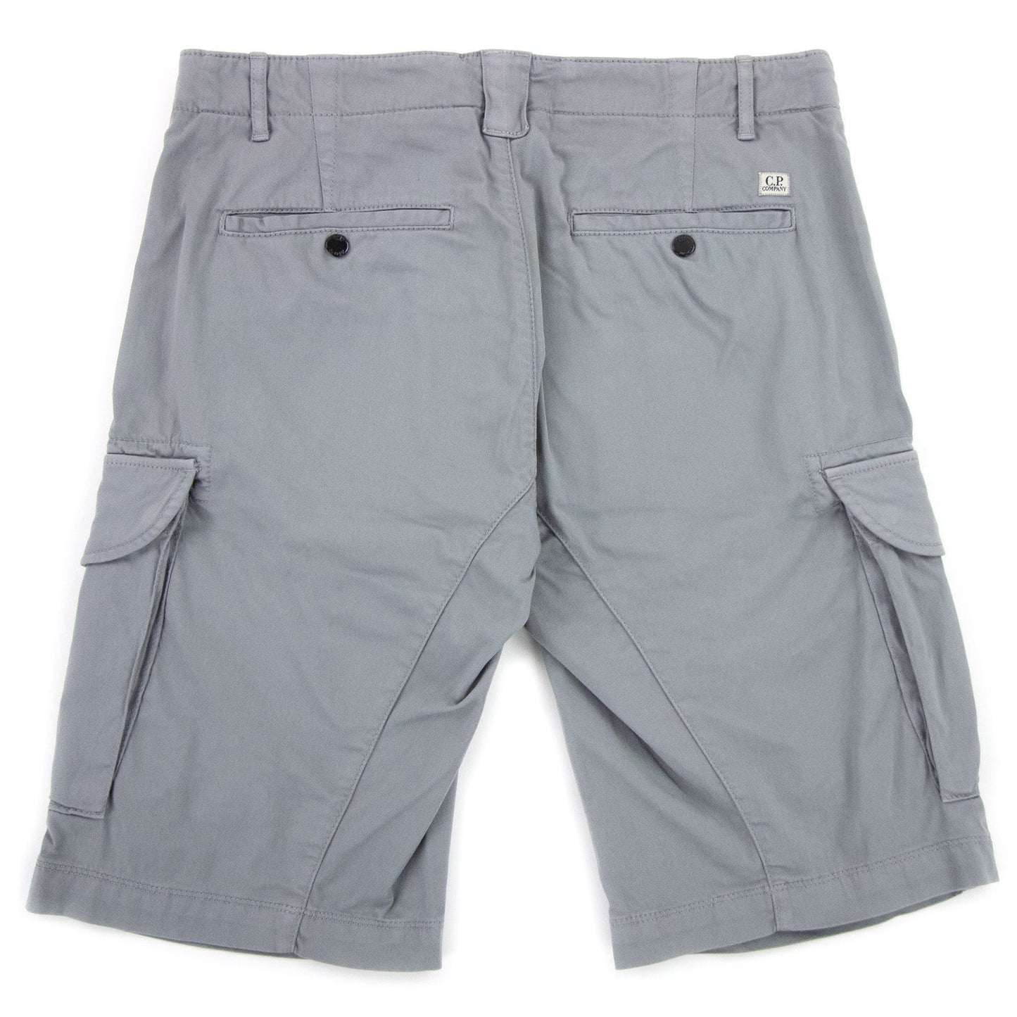 Cp Company Bermuda Cargo Stretch Sateen Shorts Griffin Grey 937