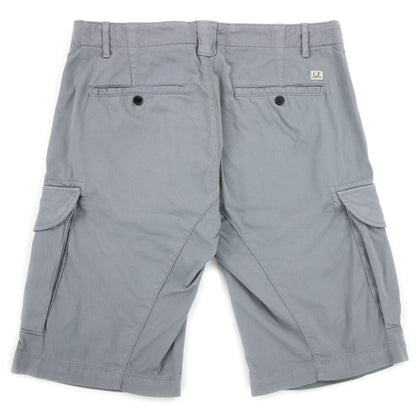 Cp Company Bermuda Cargo Stretch Sateen Shorts Griffin Grey 937