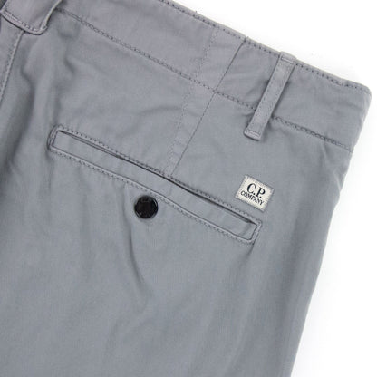 Cp Company Bermuda Cargo Stretch Sateen Shorts Griffin Grey 937