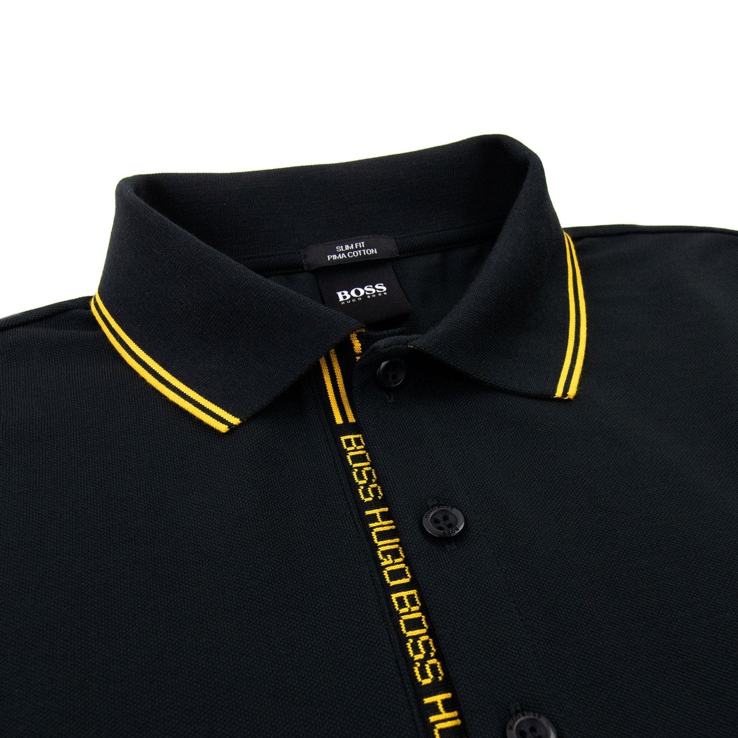 Hugo Boss Paule 4 Slim Fit Polo Black 004
