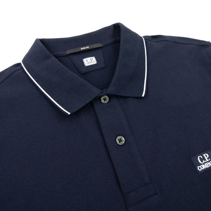 Cp Company Stretch Piquet Polo Navy 888