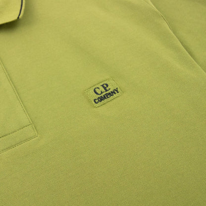 Cp Company Stretch Piquet Polo Green Moss 698