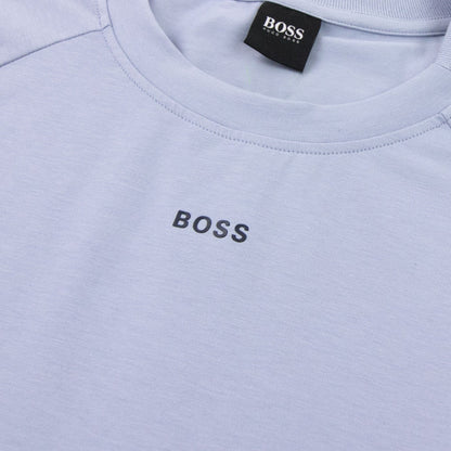 Hugo Boss Tee Tape Logo T Shirt Light Blue 481
