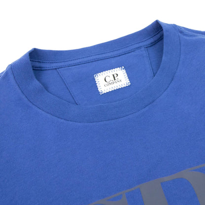 Cp Company C.p Block Man Tshirt Blue Quartz 892